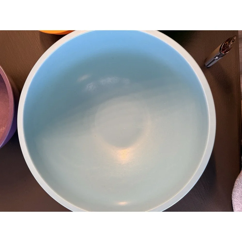 Set Of 6 GHP Melamine Nesting Mixing Bowls Assorted Colors and Sizes, Rainbow